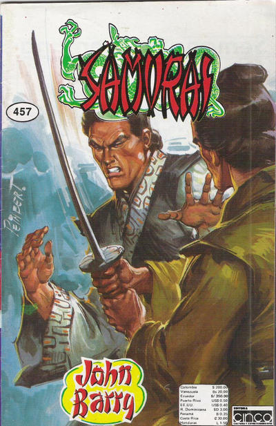 Cover for Samurai (Editora Cinco, 1980 series) #457