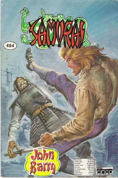 Cover for Samurai (Editora Cinco, 1980 series) #494