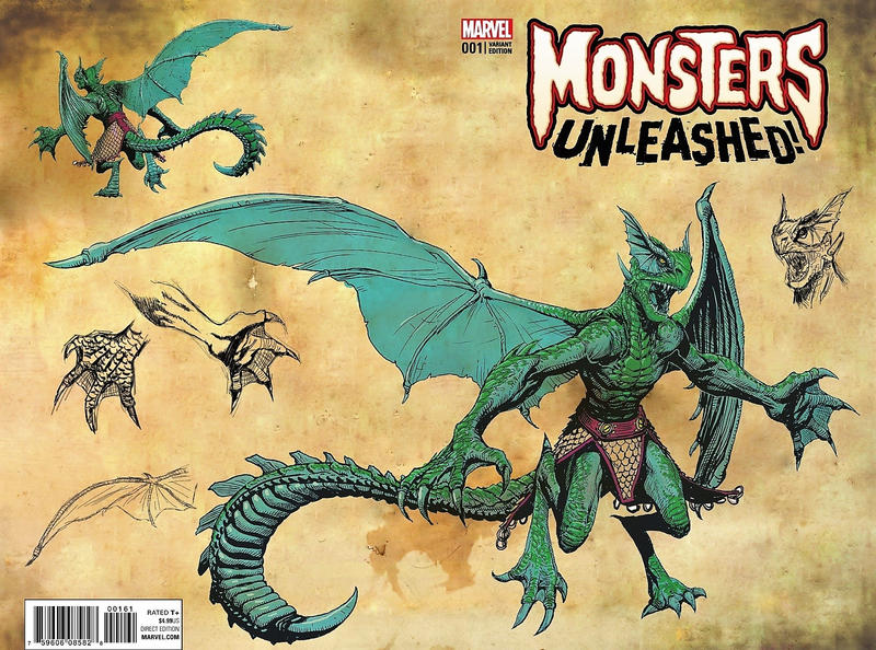 Cover for Monsters Unleashed (Marvel, 2017 series) #1 [Variant New Monster Cover]