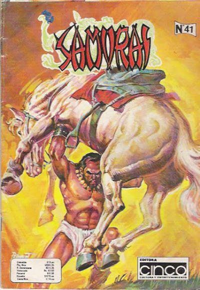 Cover for Samurai (Editora Cinco, 1980 series) #41