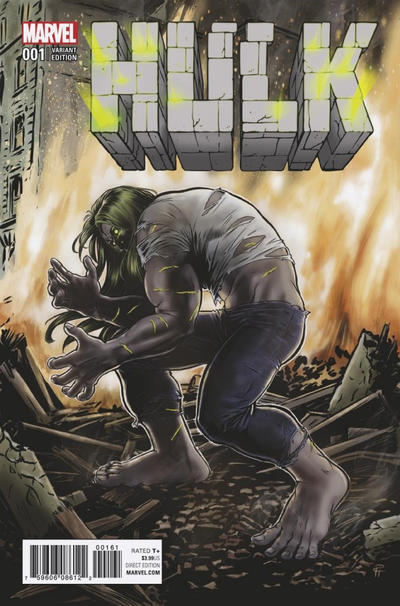 Cover for Hulk (Marvel, 2017 series) #1 [Pia Guerra Cover Variant]