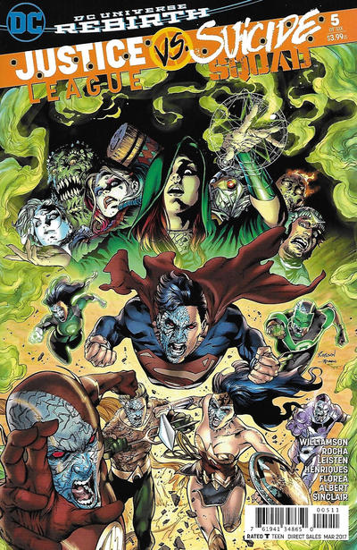 Cover for Justice League vs. Suicide Squad (DC, 2017 series) #5 [Robson Rocha / Daniel Henriques Cover]