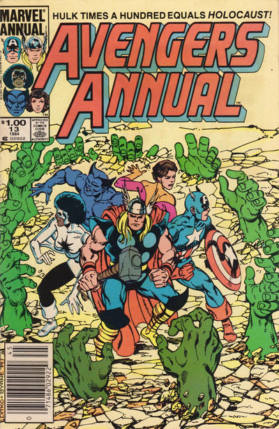 Cover for The Avengers Annual (Marvel, 1967 series) #13 [Newsstand]