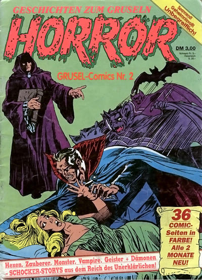 Cover for Horror (Condor, 1989 series) #2