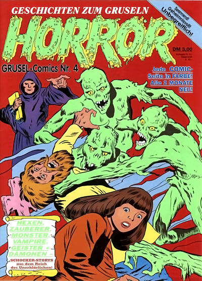Cover for Horror (Condor, 1989 series) #4
