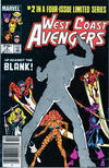 Cover Thumbnail for West Coast Avengers (1984 series) #2 [Newsstand]