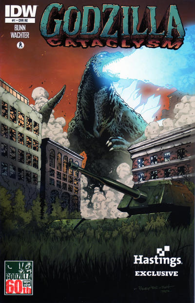 Cover for Godzilla: Cataclysm (IDW, 2014 series) #1 [Hastings Exclusive Cover by Brent Peeples]
