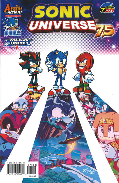 Cover for Sonic Universe (Archie, 2009 series) #75 [Evan Stanley Variant Cover]