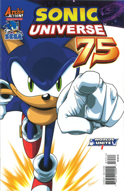 Cover for Sonic Universe (Archie, 2009 series) #75 [Patrick Spaziante Regular Cover]