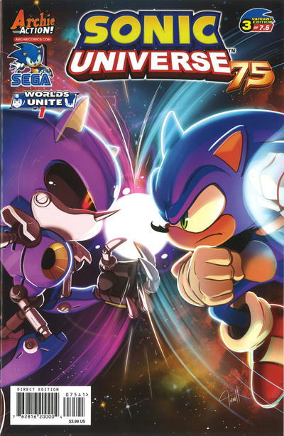 Cover for Sonic Universe (Archie, 2009 series) #75 [Tyson Hesse Variant Cover]