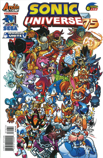 Cover for Sonic Universe (Archie, 2009 series) #75 [Lamar Wells Variant Cover]