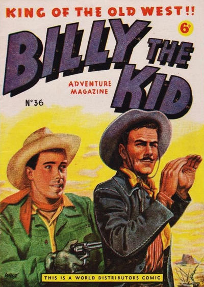 Cover for Billy the Kid Adventure Magazine (World Distributors, 1953 series) #36