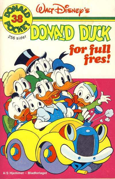 Cover for Donald Pocket (Hjemmet / Egmont, 1968 series) #38 - Donald Duck for full fres! [1. opplag]