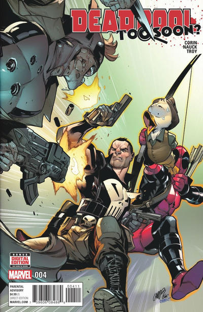 Cover for Deadpool: Too Soon (Marvel, 2016 series) #4 [Pepe Larraz Cover]
