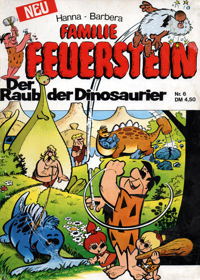 Cover for Familie Feuerstein (Tessloff, 1974 series) #6 - Der Raub der Dinosaurier