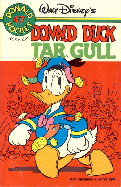 Cover for Donald Pocket (Hjemmet / Egmont, 1968 series) #47 - Donald Duck tar gull [1. opplag]