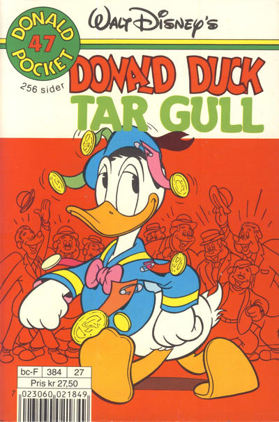 Cover for Donald Pocket (Hjemmet / Egmont, 1968 series) #47 - Donald Duck tar gull [2. utgave bc-F 384 27]