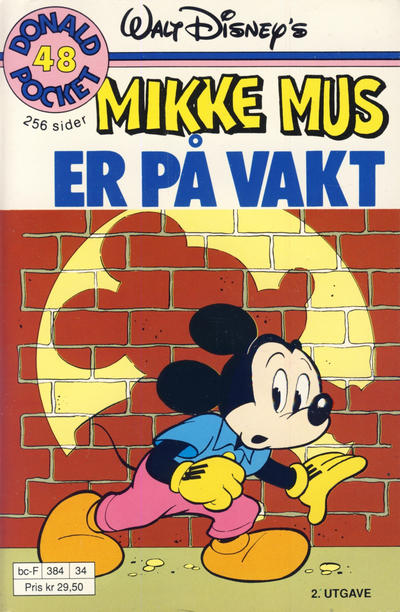 Cover for Donald Pocket (Hjemmet / Egmont, 1968 series) #48 - Mikke Mus er på vakt [2. utgave bc-F 384 34]