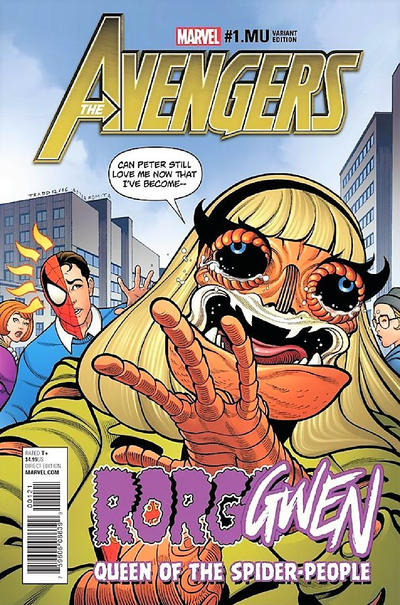 Cover for Avengers (Marvel, 2017 series) #1.MU [Incentive 'Gwenster Unleashed' Tradd Moore Variant]