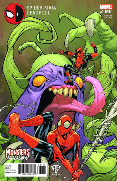 Cover for Spider-Man / Deadpool (Marvel, 2016 series) #1.MU [Variant Edition - Fried Pie]