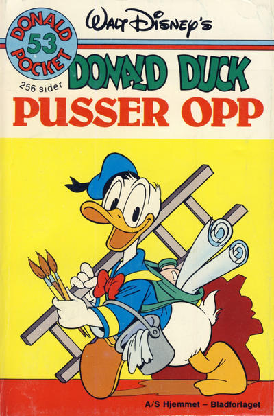 Cover for Donald Pocket (Hjemmet / Egmont, 1968 series) #53 - Donald Duck pusser opp [1. opplag]