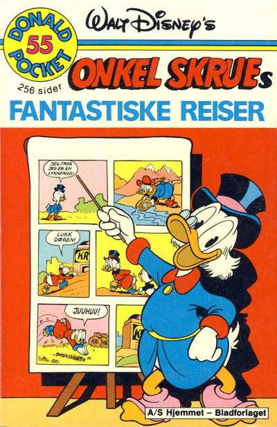 Cover for Donald Pocket (Hjemmet / Egmont, 1968 series) #55 - Onkel Skrues fantastiske reiser [1. opplag]