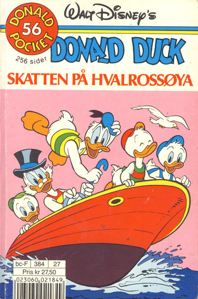 Cover for Donald Pocket (Hjemmet / Egmont, 1968 series) #56 - Donald Duck Skatten på Hvalrossøya [2. utgave bc-F 384 27]