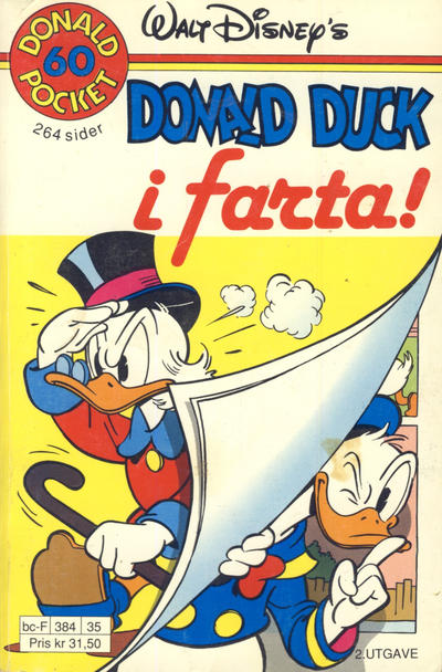 Cover for Donald Pocket (Hjemmet / Egmont, 1968 series) #60 - Donald Duck i farta! [2. utgave bc-F 384 35]