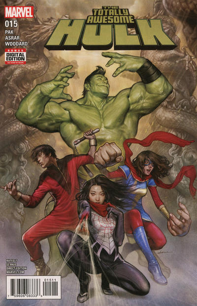Cover for Totally Awesome Hulk (Marvel, 2016 series) #15
