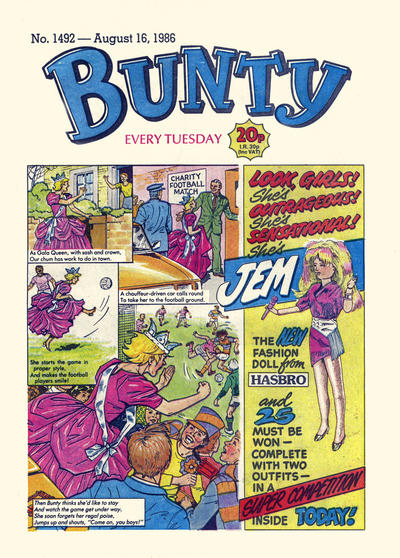 Cover for Bunty (D.C. Thomson, 1958 series) #1492