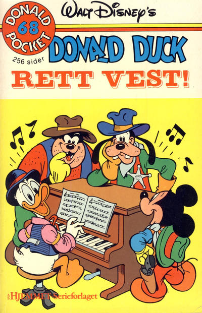 Cover for Donald Pocket (Hjemmet / Egmont, 1968 series) #68 - Donald Duck Rett vest! [1. opplag]