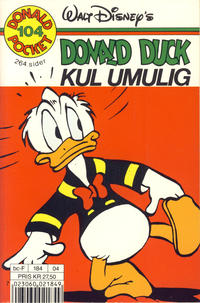 Cover Thumbnail for Donald Pocket (Hjemmet / Egmont, 1968 series) #104 - Donald Duck Kul umulig [1. opplag]