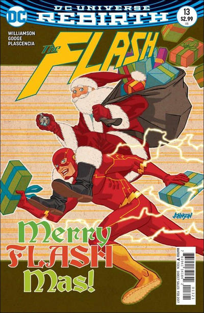 Cover for The Flash (DC, 2016 series) #13 [Dave Johnson Variant Cover]