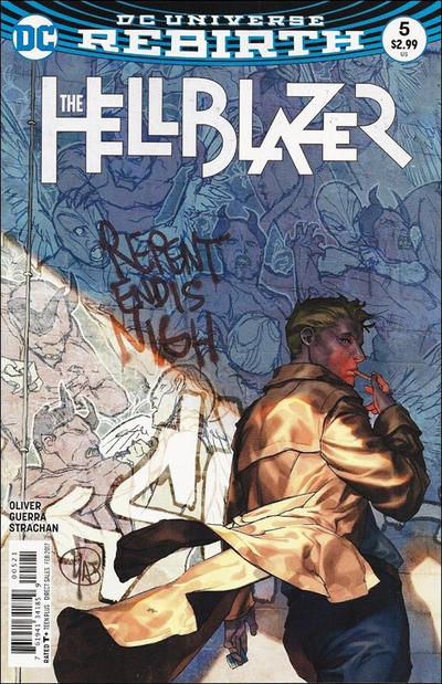 Cover for Hellblazer (DC, 2016 series) #5 [Yasmine Putri Cover]