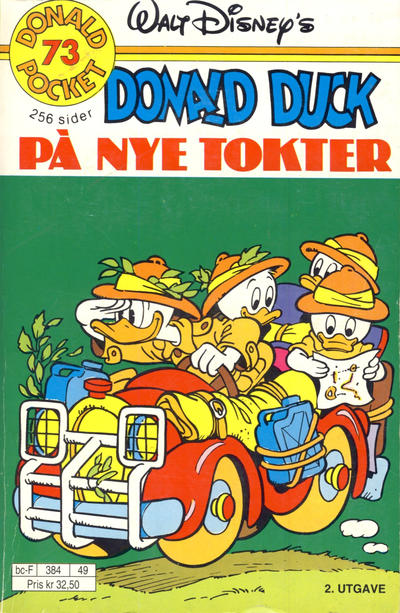 Cover for Donald Pocket (Hjemmet / Egmont, 1968 series) #73 - Donald Duck på nye tokter [2. utgave bc-F 384 49]