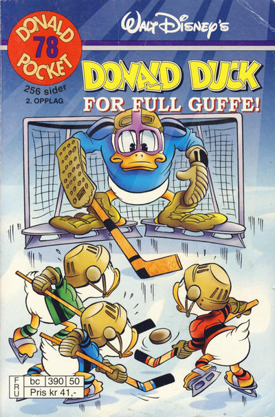 Cover for Donald Pocket (Hjemmet / Egmont, 1968 series) #78 - Donald Duck For full guffe! [2. opplag bc 390 50]