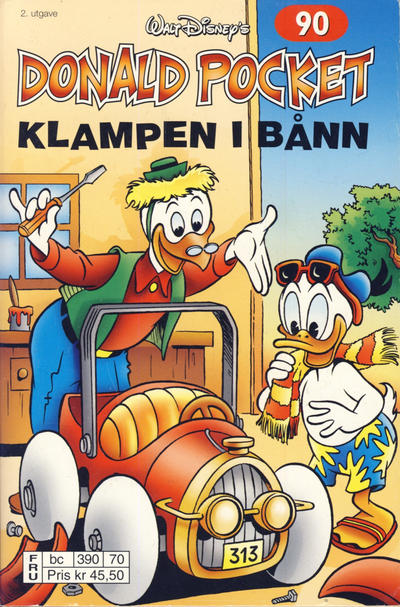 Cover for Donald Pocket (Hjemmet / Egmont, 1968 series) #90 - Klampen i bånn [2. utgave bc 390 70]
