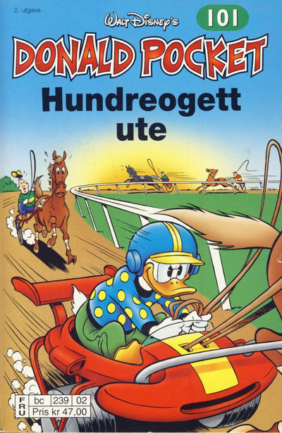 Cover for Donald Pocket (Hjemmet / Egmont, 1968 series) #101 - Hundreogett ute [2. utgave bc 239 02]