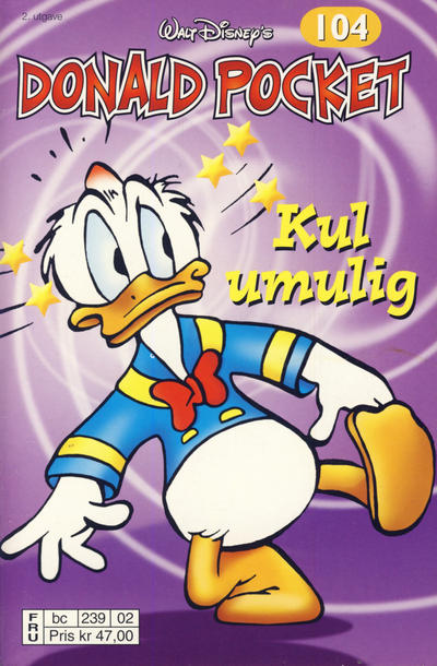 Cover for Donald Pocket (Hjemmet / Egmont, 1968 series) #104 - Kul umulig [2. utgave bc 239 02]
