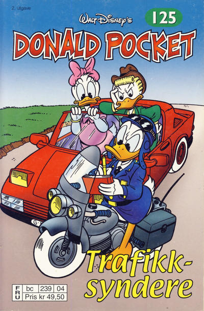 Cover for Donald Pocket (Hjemmet / Egmont, 1968 series) #125 - Trafikksyndere [2. utgave bc 239 04]