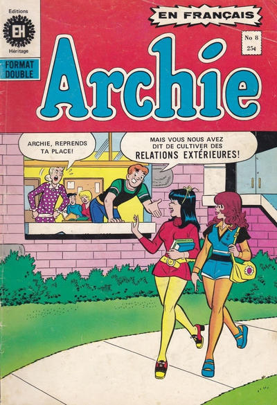 Cover for Archie (Editions Héritage, 1971 series) #8