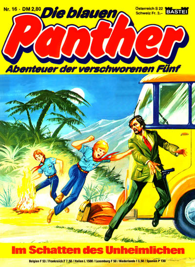 Cover for Die blauen Panther (Bastei Verlag, 1980 series) #16 - Im Schatten des Unheimlichen