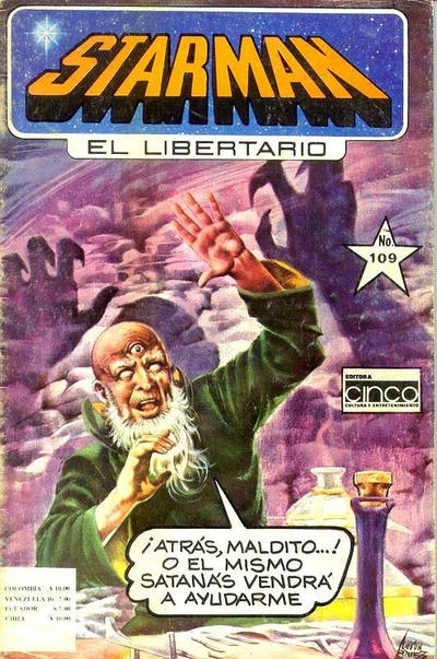 Cover for Starman El Libertario (Editora Cinco, 1970 ? series) #109