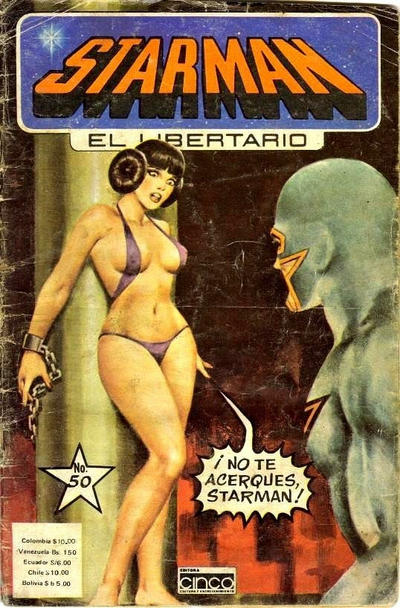 Cover for Starman El Libertario (Editora Cinco, 1970 ? series) #50