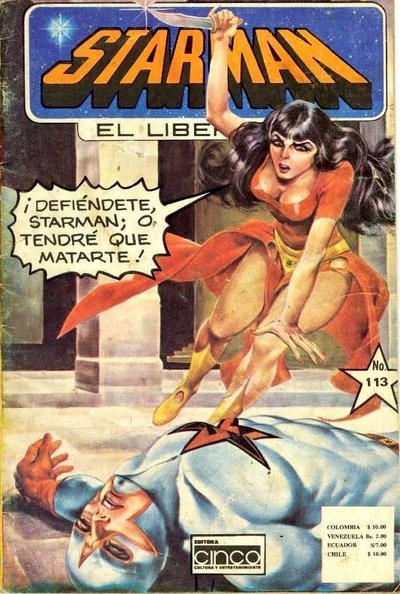 Cover for Starman El Libertario (Editora Cinco, 1970 ? series) #113