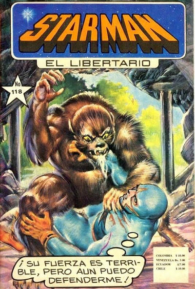 Cover for Starman El Libertario (Editora Cinco, 1970 ? series) #118