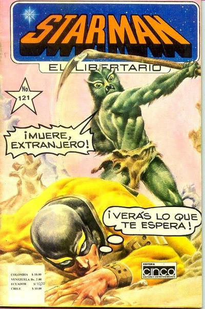 Cover for Starman El Libertario (Editora Cinco, 1970 ? series) #121