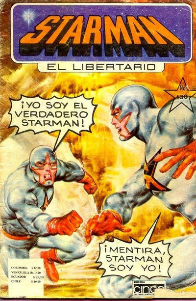 Cover for Starman El Libertario (Editora Cinco, 1970 ? series) #130