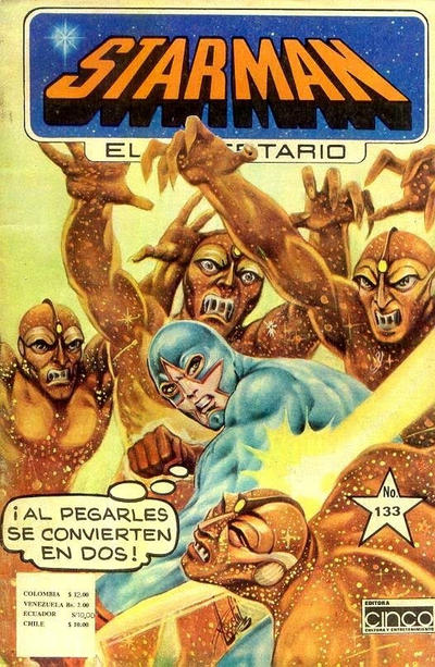 Cover for Starman El Libertario (Editora Cinco, 1970 ? series) #133