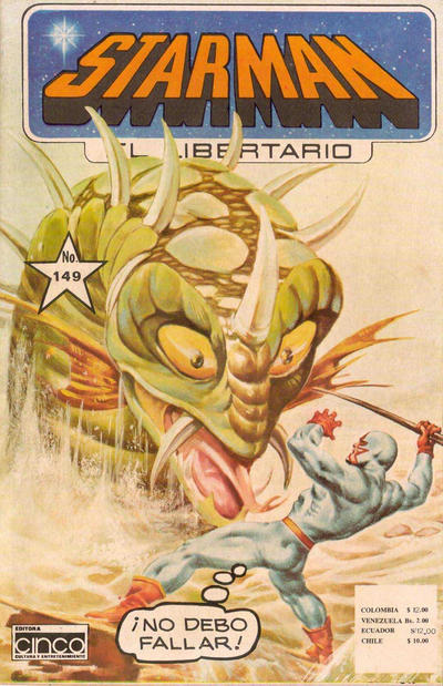 Cover for Starman El Libertario (Editora Cinco, 1970 ? series) #149